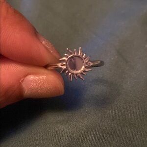 Silver Sunburst Ring